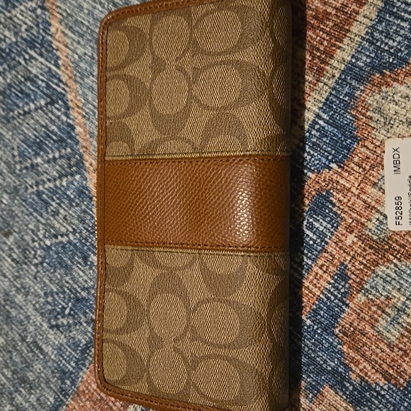 Coach Brown and Tan Wallet - Picture 3 of 5